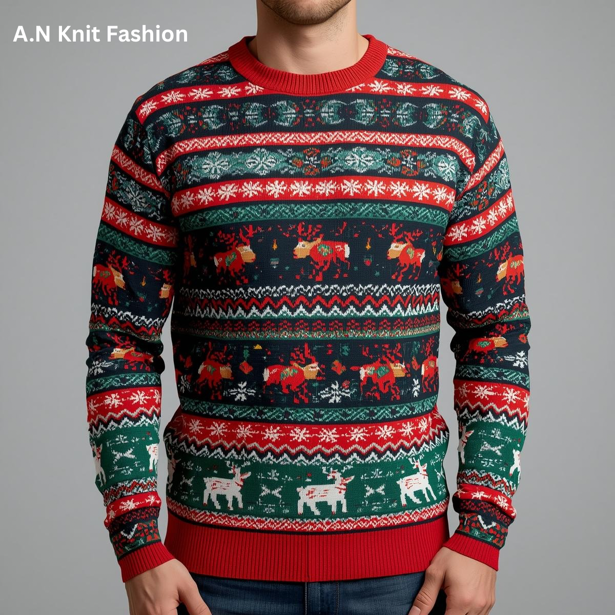 Festive Winter Knit Sweater – A.N Knit Fashion