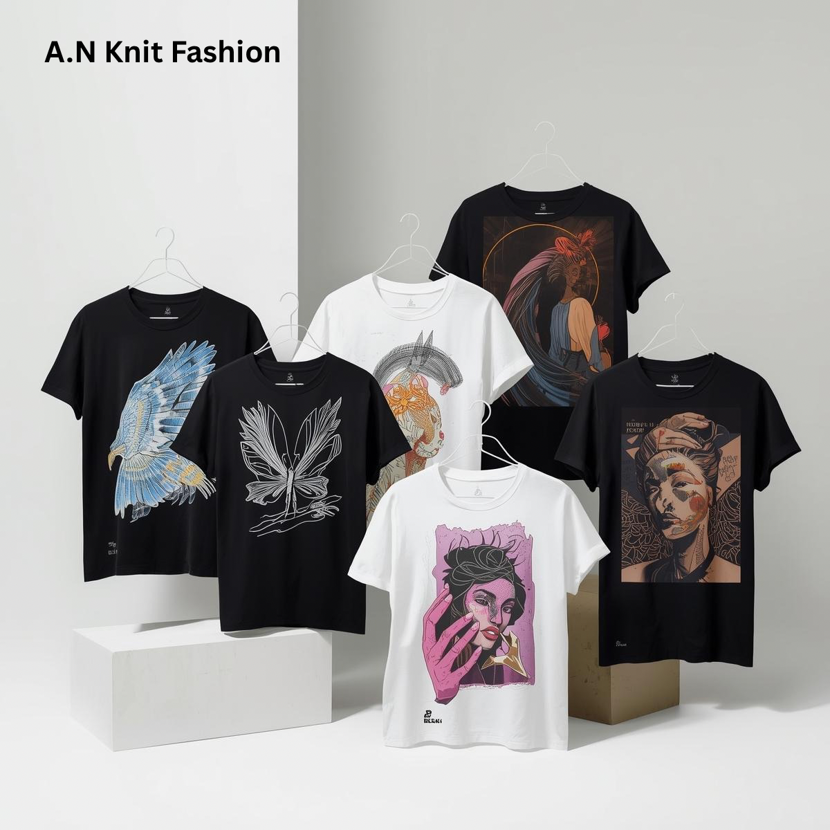 A.N Knit Fashion Graphic T-shirt Collection